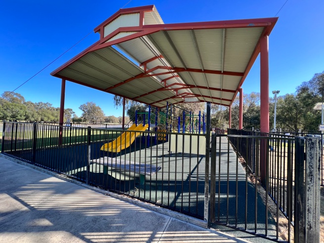 Children’s Playground in Lukes Park, Jerilderie NSW